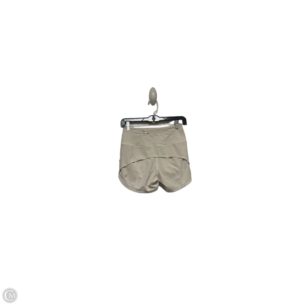 Athletic Shorts By Lululemon In Beige, Size: 2