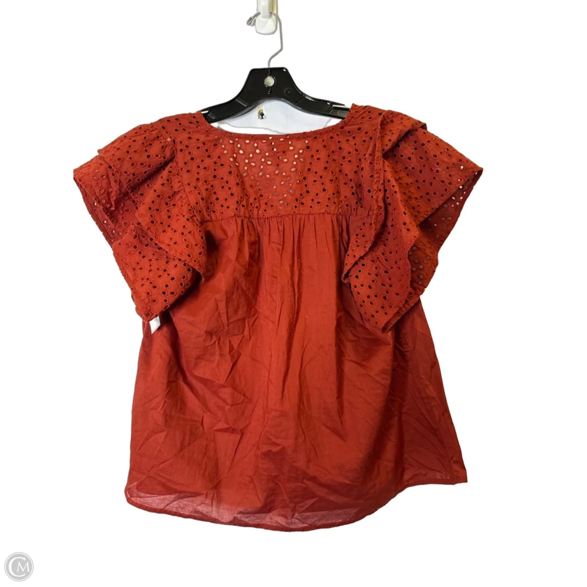 Top Short Sleeve By A New Day In Red, Size: S