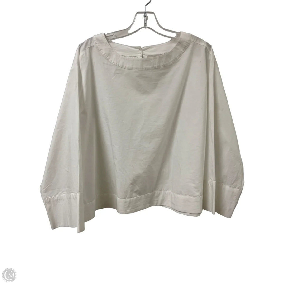 Top Long Sleeve By Loft In White, Size: M