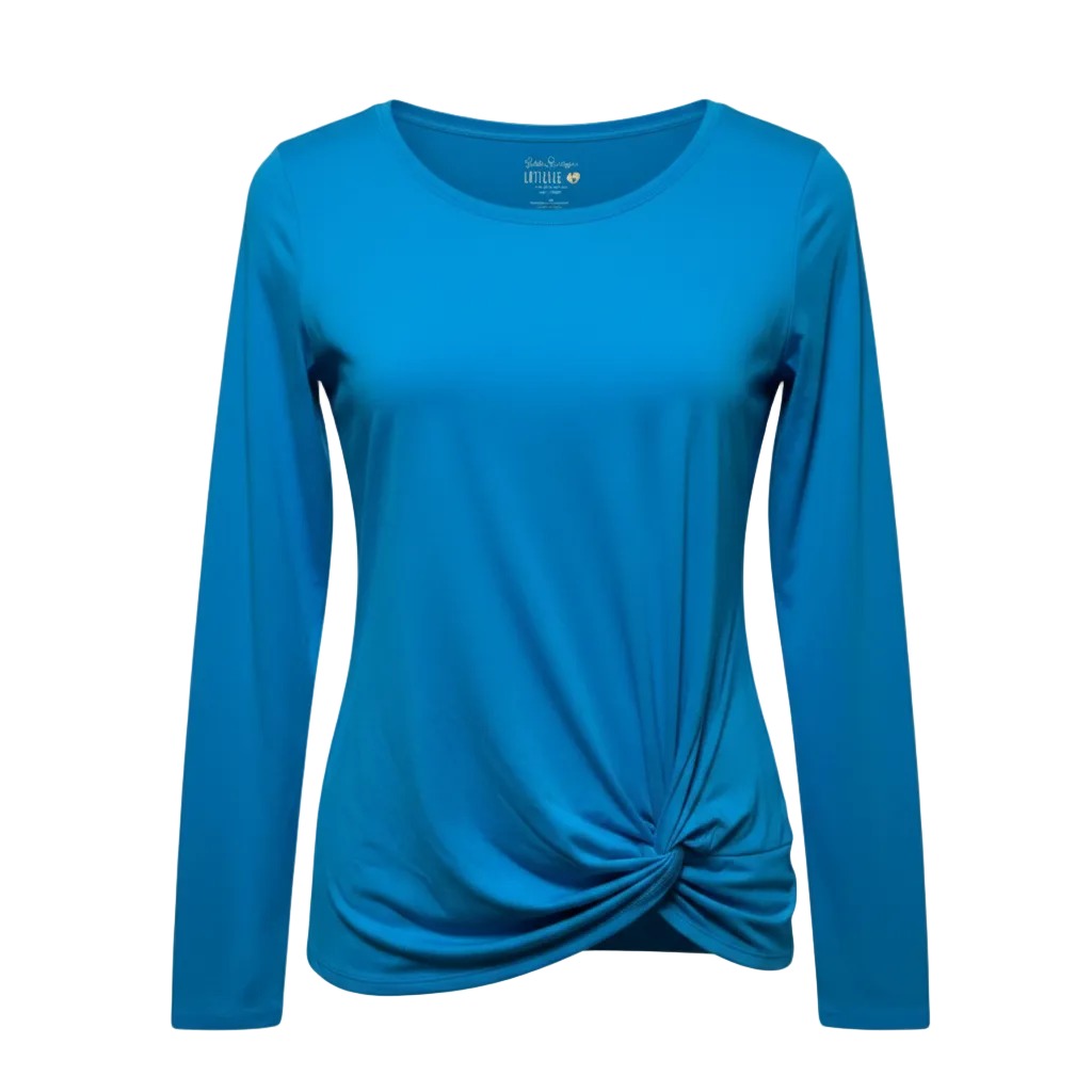 Top Long Sleeve Designer By Luxletic Lilly Pulitzer In Blue, Size: L
