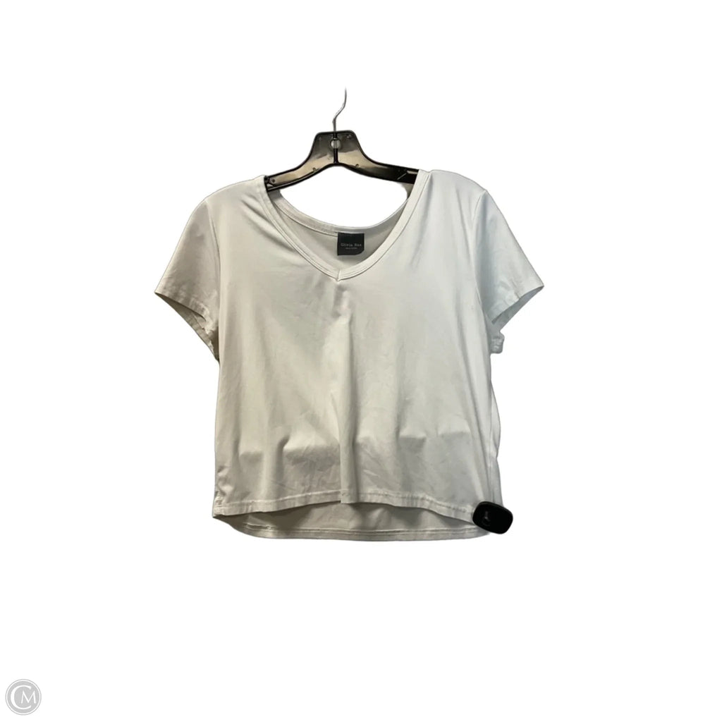 Top Short Sleeve Basic By Olivia Rae In White, Size: L
