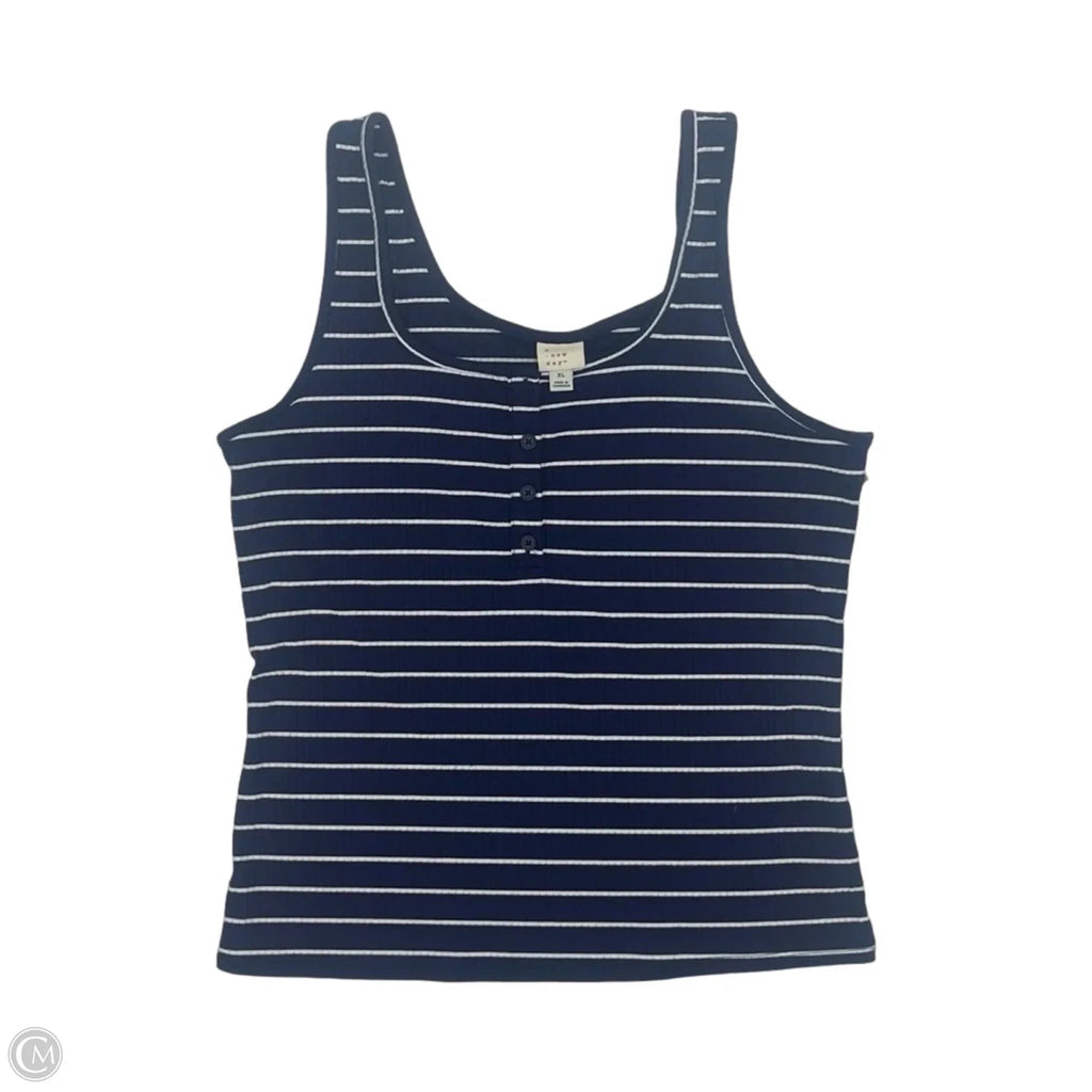 Tank Top By A New Day In Blue & White, Size: Xl