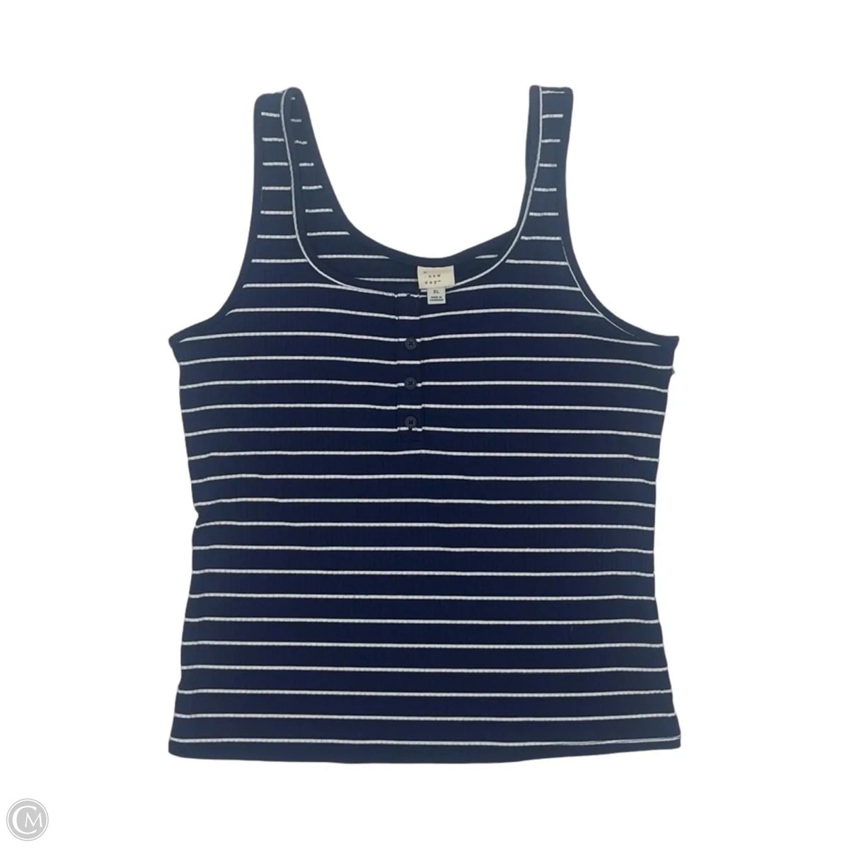 Tank Top By A New Day In Blue & White, Size: Xl