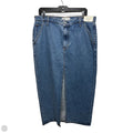 High Rise Skirt Maxi By Abercrombie And Fitch In Blue Denim, Size: 14/32