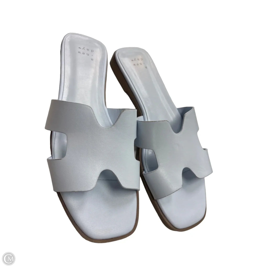 Sandals Flats By A New Day In Blue, Size: 8