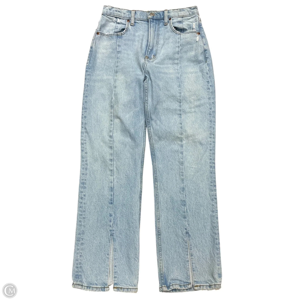 Jeans Straight By Abercrombie And Fitch In Blue Denim, Size: 2