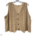 Vest Other By Cato In Brown, Size: Xxl