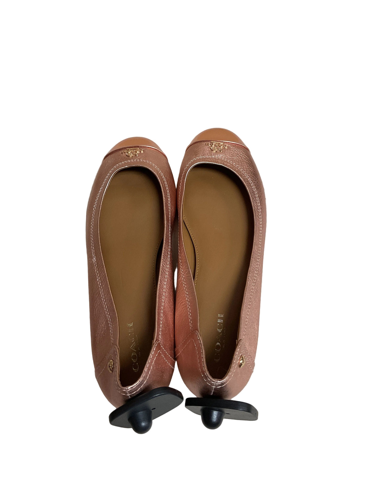 Shoes Designer By Coach In Rose Gold, Size:8