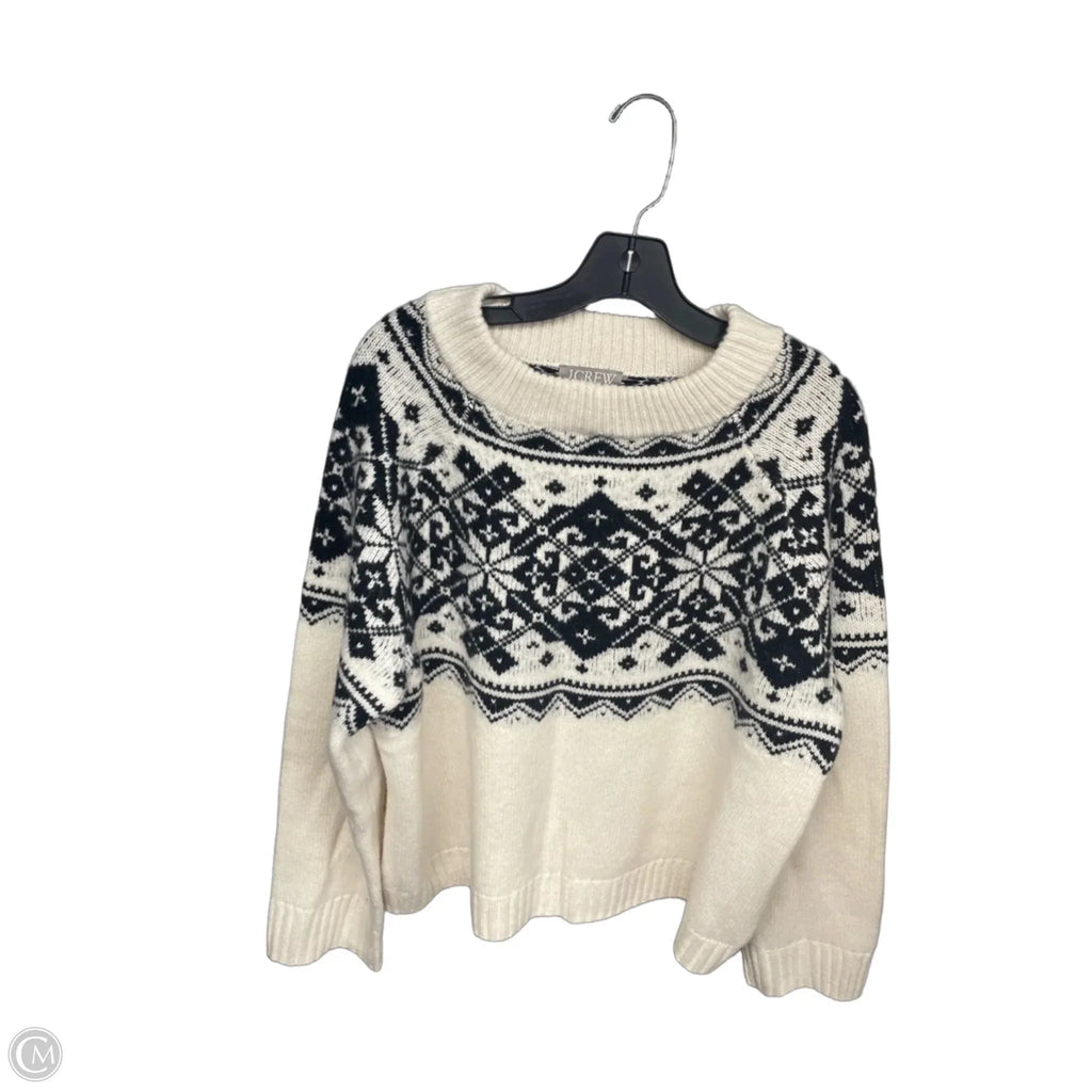 Sweater By J. Crew In Black & Cream, Size: XL
