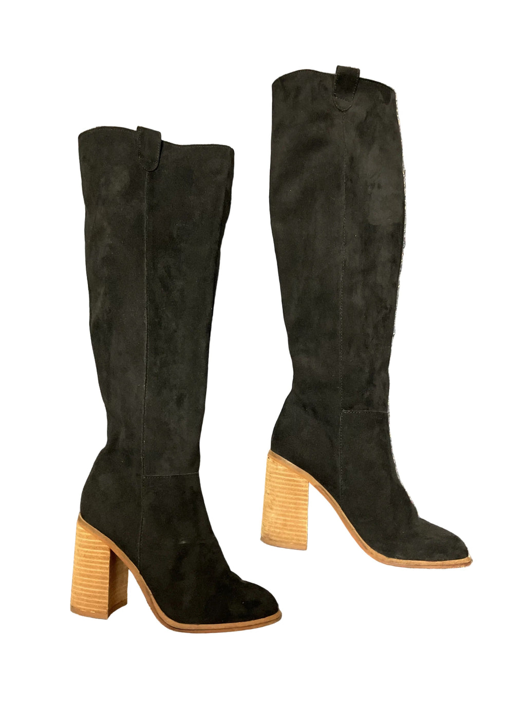 Boots Knee Heels By Vici In Black, Size:6