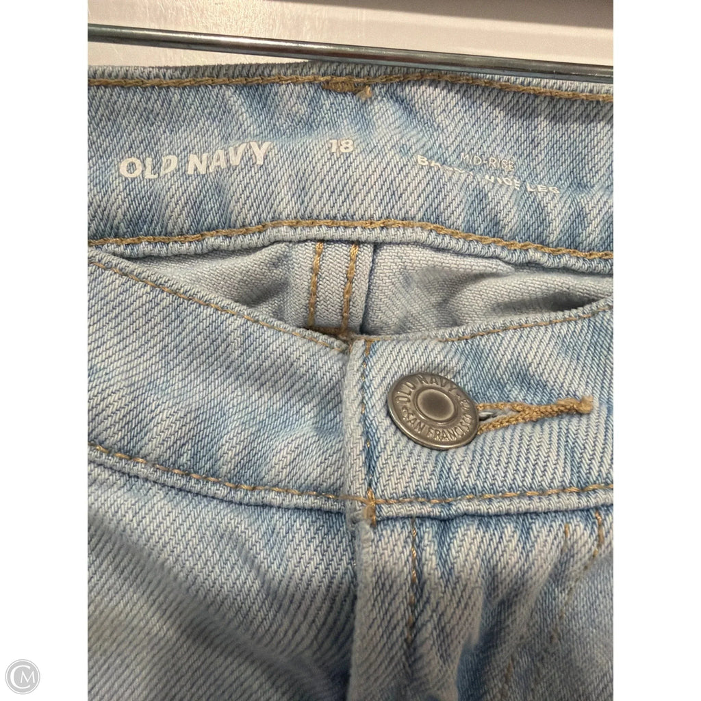 Jeans Wide Leg By Old Navy In Blue Denim, Size: 18