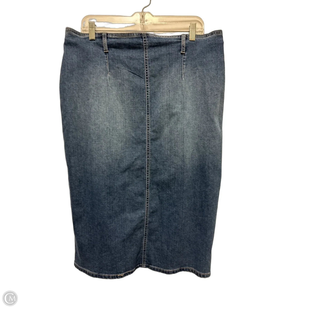 Skirt Maxi By D Jeans In Blue Denim, Size: 16