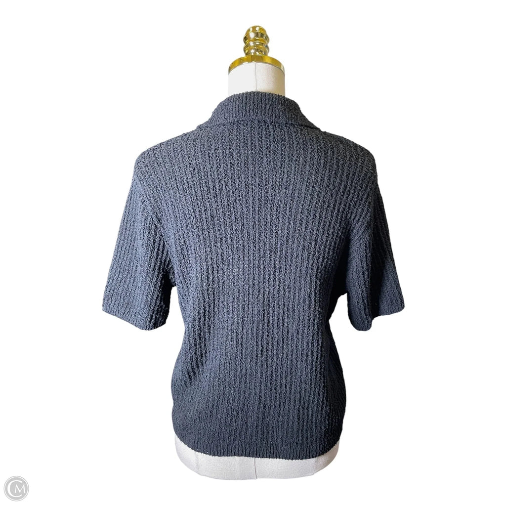 Top Short Sleeve By Abercrombie And Fitch In Black, Size: S