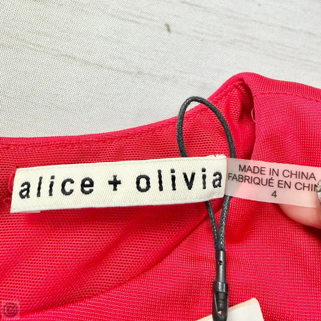 Dress Designer By Alice + Olivia In Red, Size: S