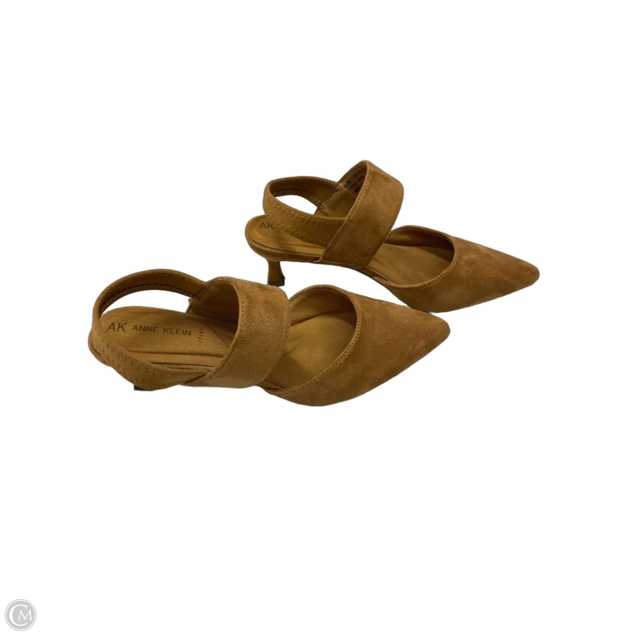 Shoes Heels Kitten By Anne Klein In Tan, Size: 7