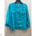 Top Long Sleeve By Ruby Rd In Teal, Size: Xl