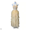 Dress Party Long By Clothes Mentor In Beige, Size: S