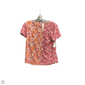Top Short Sleeve By Anthropologie In Floral Print, Size: Xs