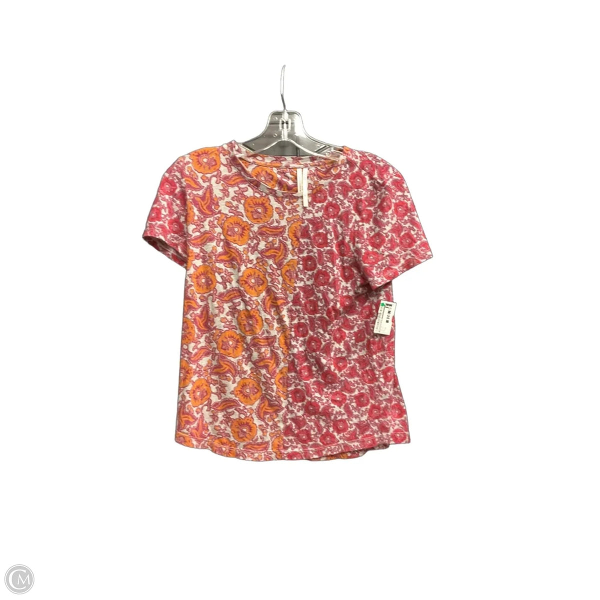 Top Short Sleeve By Anthropologie In Floral Print, Size: Xs