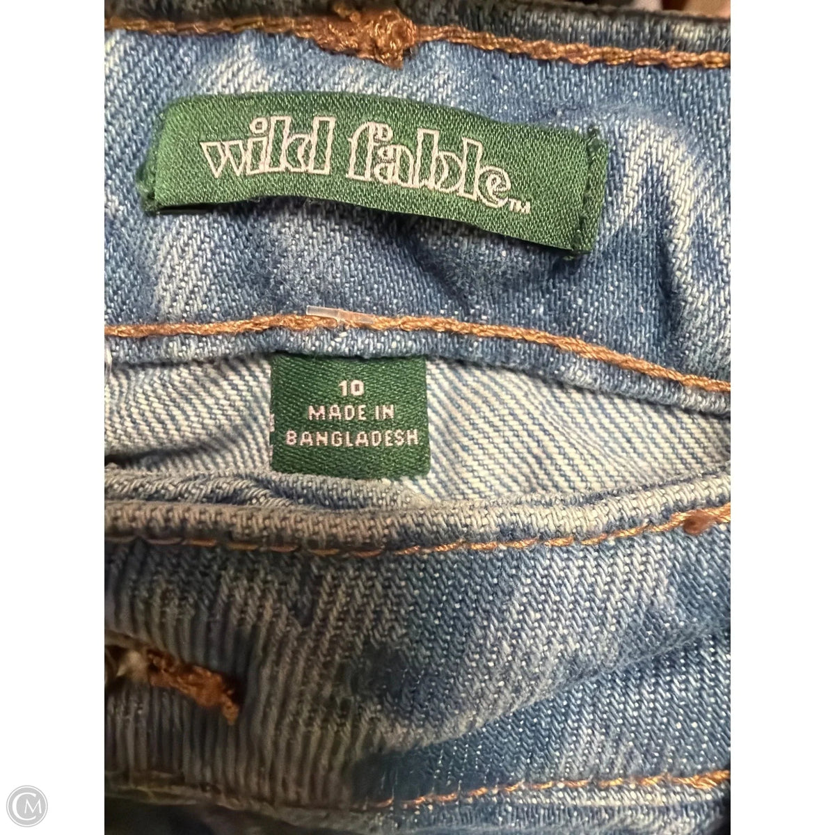 Jeans Straight By Wild Fable In Blue Denim, Size: 10