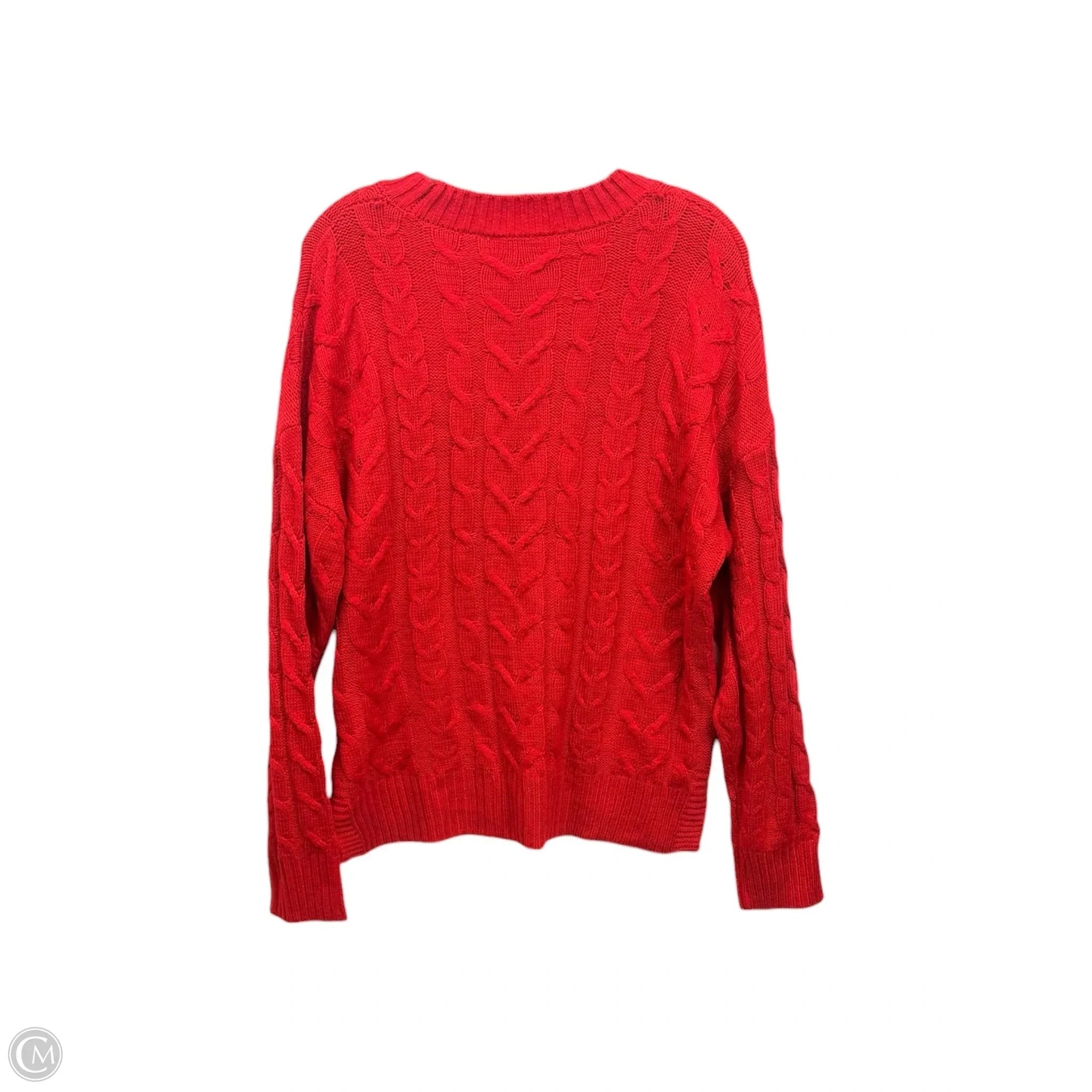 Sweater By Time And Tru In Red, Size: M