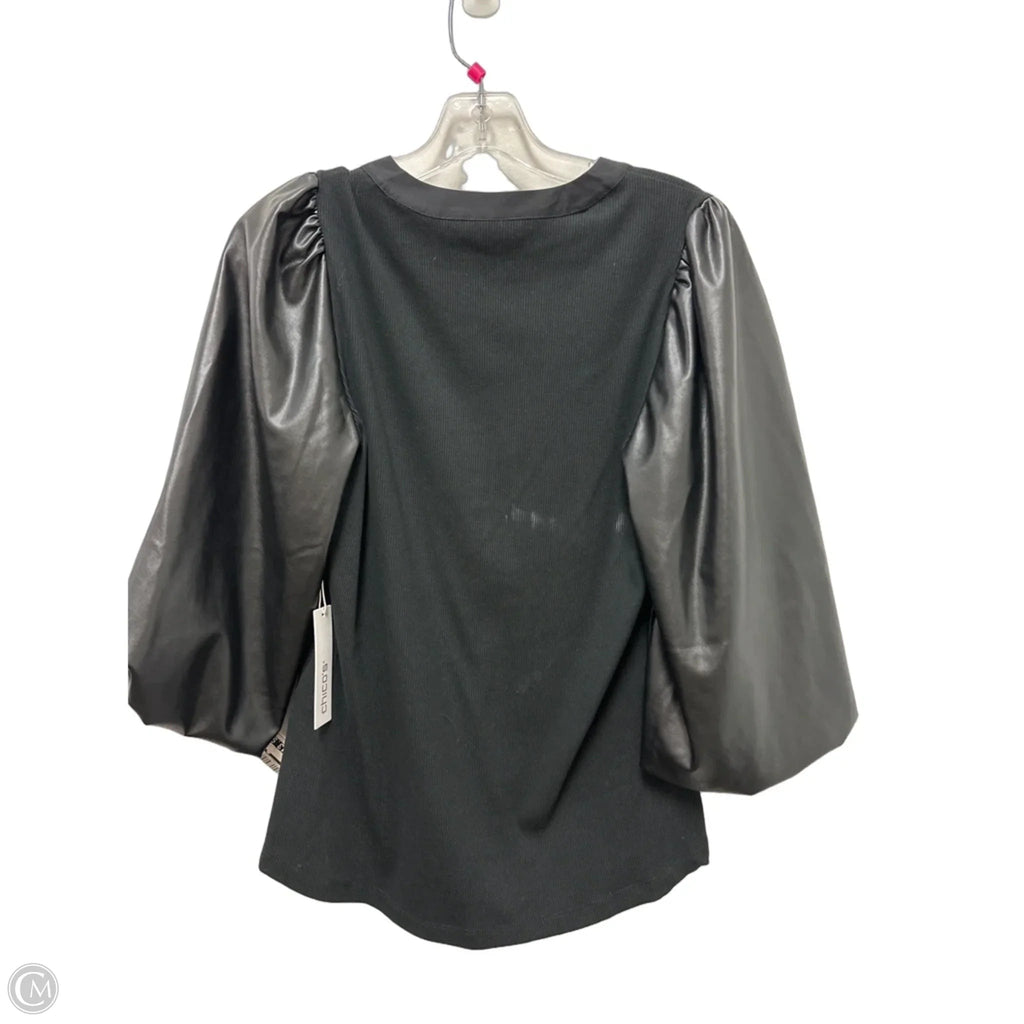 Top Long Sleeve By Chicos In Black, Size: M