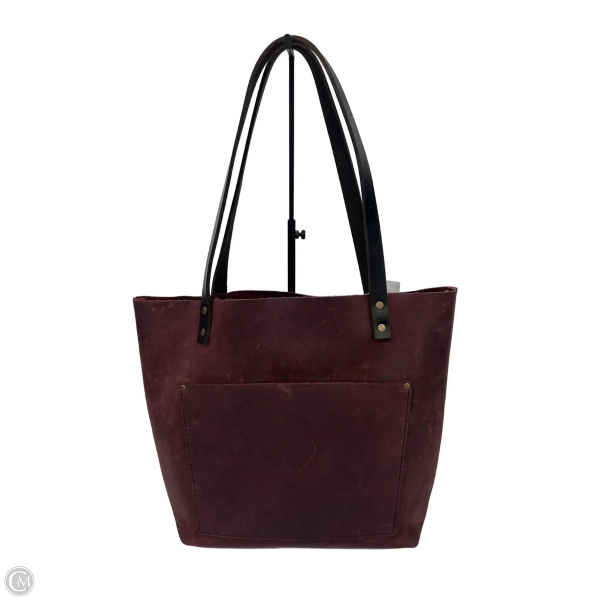 Handbag Leather By Portland Leather, Size: Large