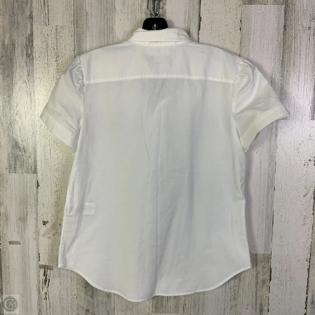 Top Short Sleeve By Polo Ralph Lauren In White, Size: L