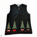 Vest Sweater By Charter Club In Black, Size: M