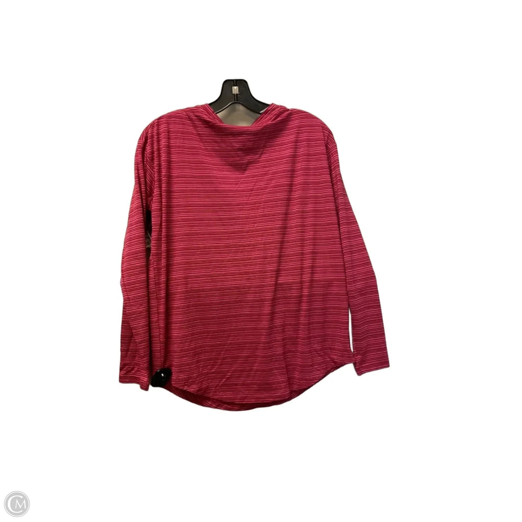 Athletic Top Long Sleeve Collar By Athleta In Red, Size: S