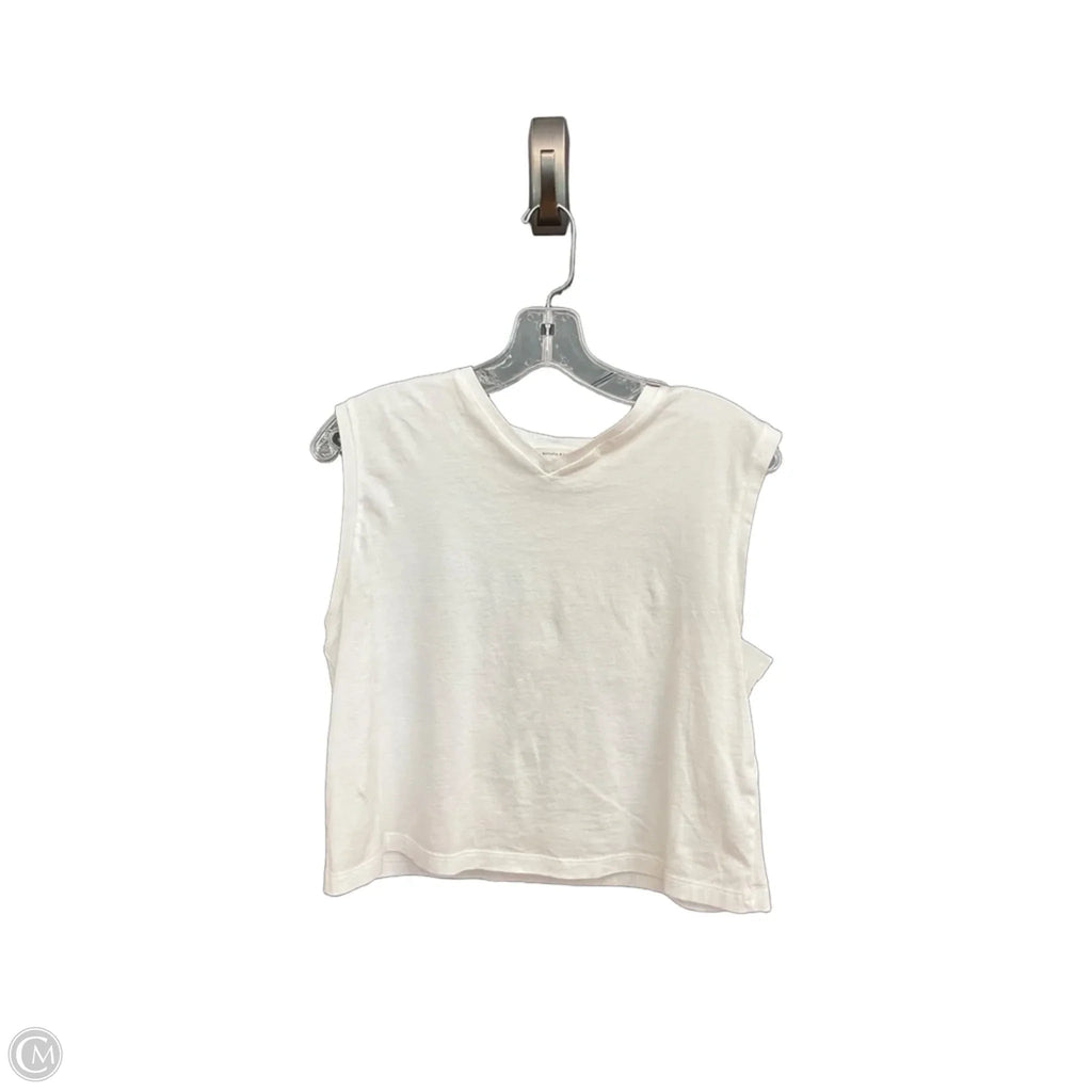 Top Sleeveless By Banana Republic In White, Size: S
