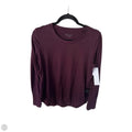 Athletic Top Long Sleeve Crewneck By Athleta In Maroon, Size: M