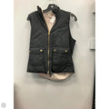 Vest Puffer & Quilted By Love Tree In Black & Cream, Size: S