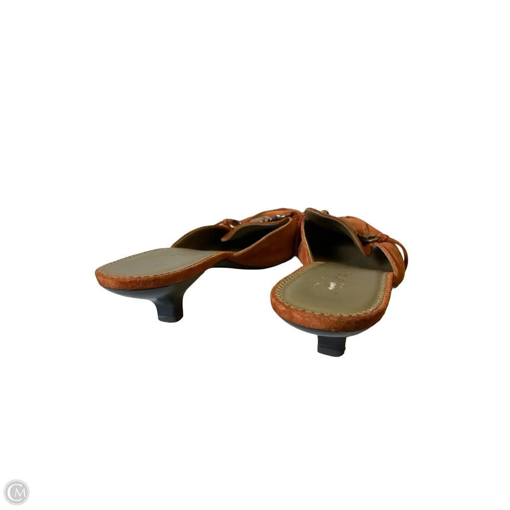 Shoes Heels Block By Unisa In Orange, Size: 10