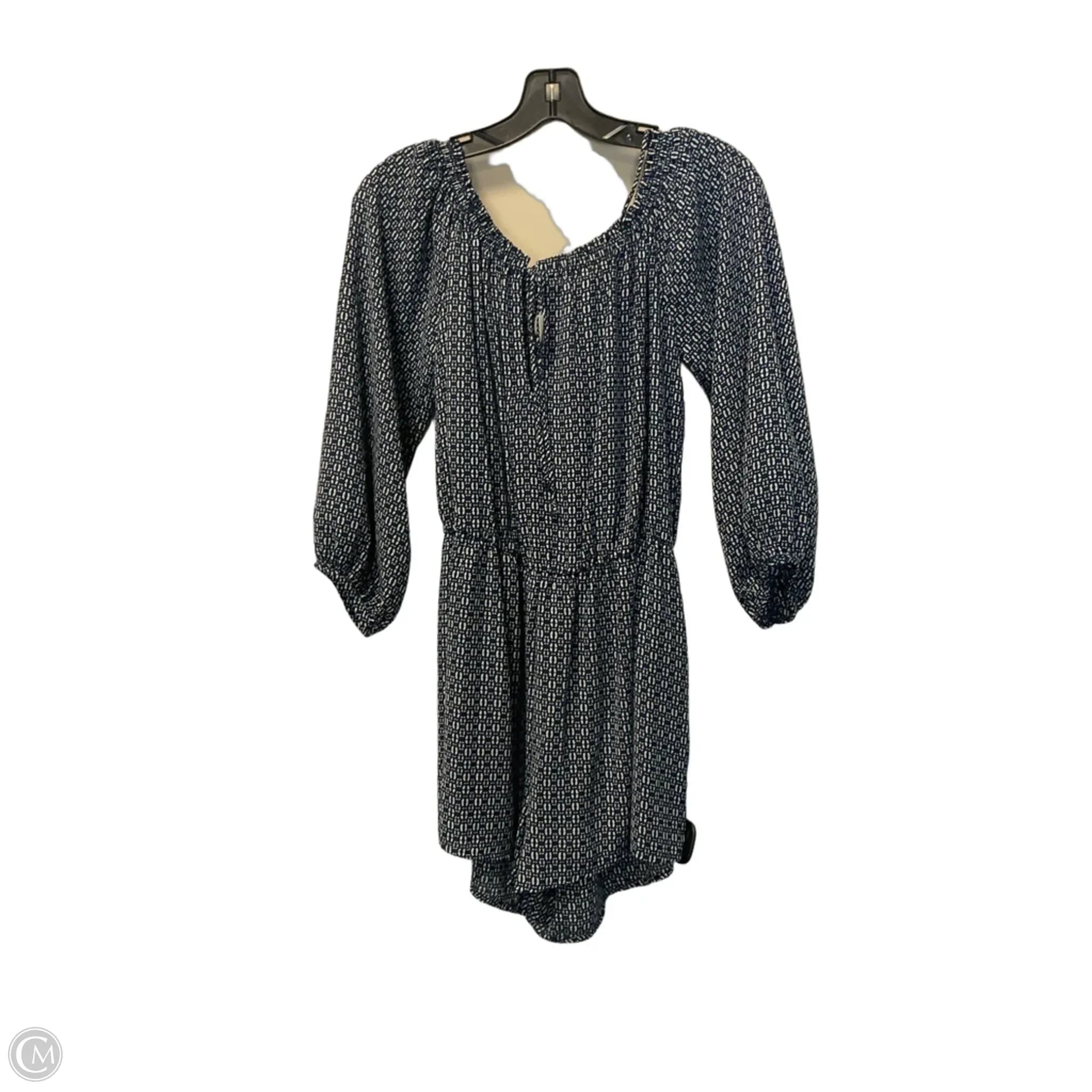 Romper By Everly In Blue & White, Size: L