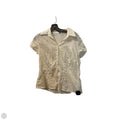 Top Short Sleeve By Ann Taylor In Cream, Size: S