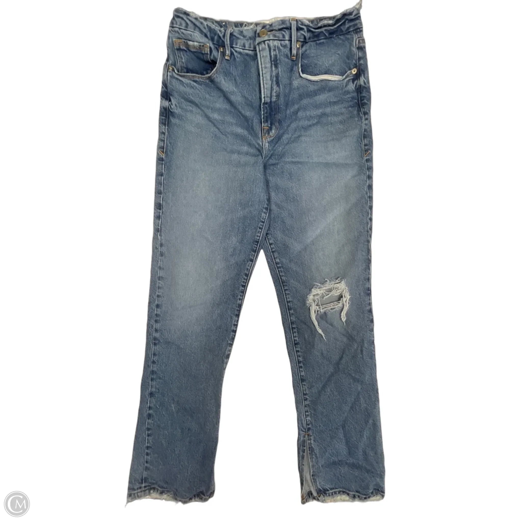Jeans Boyfriend By Good American In Blue Denim, Size: 10