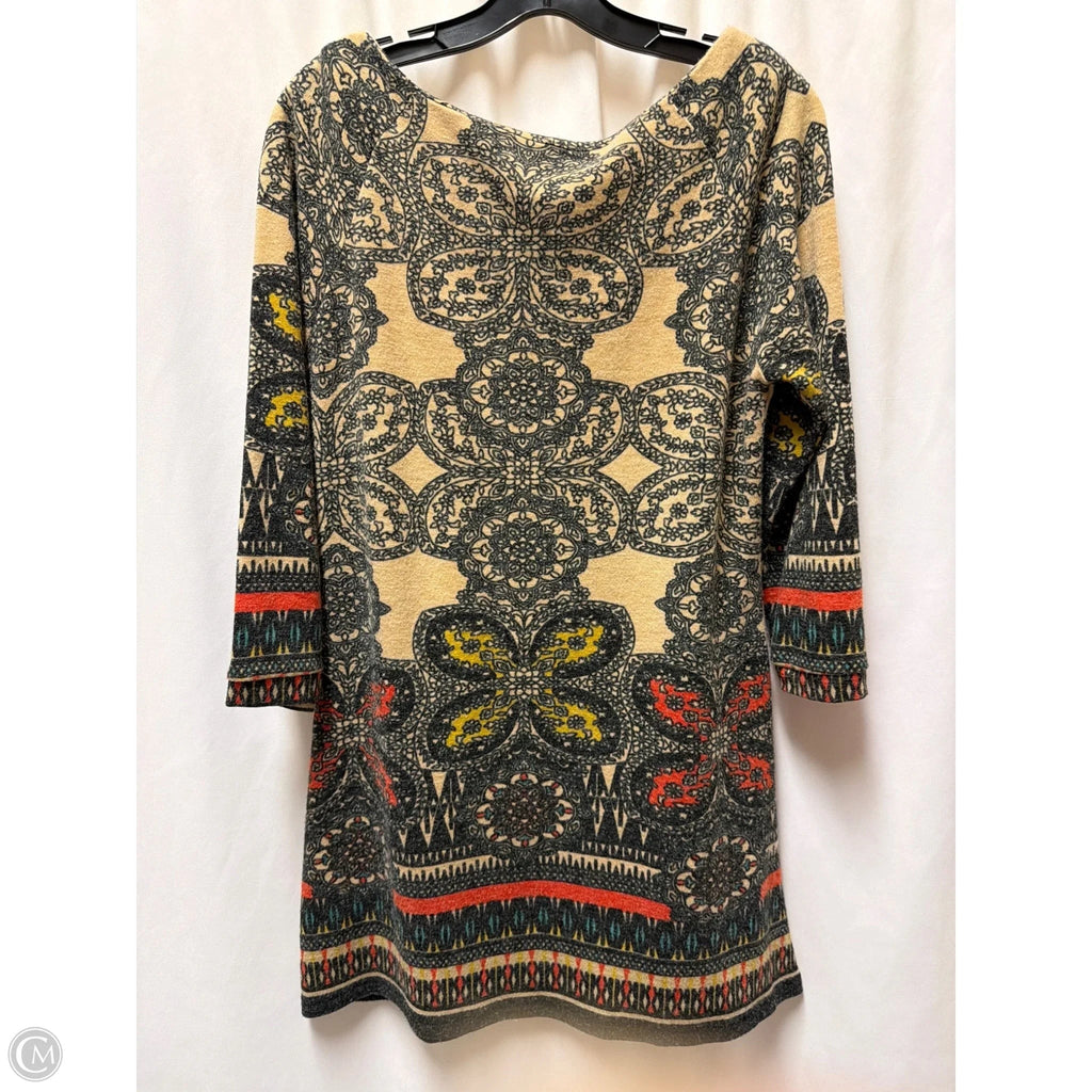 Dress Casual Midi By Aryeh In Tan, Size: Xl