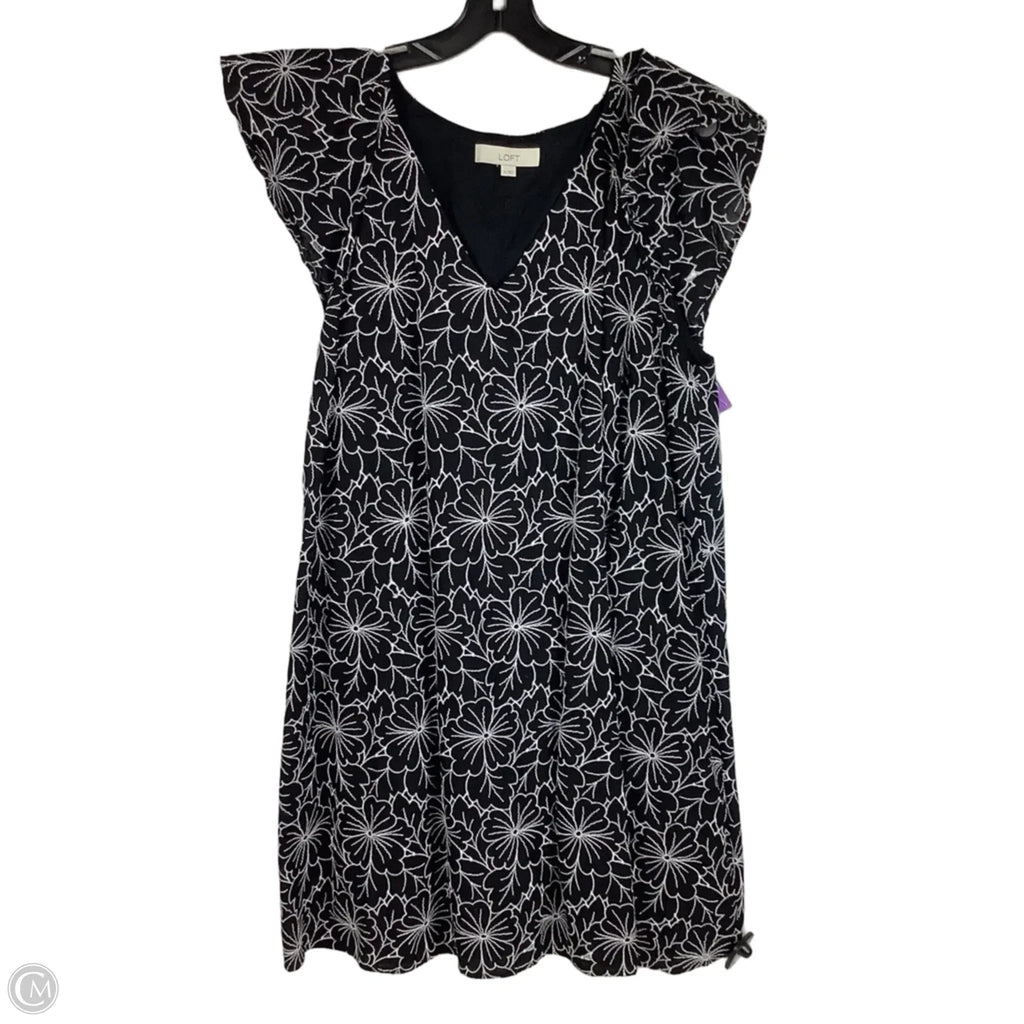 Dress Casual Short By Loft In Black & White, Size: Xl
