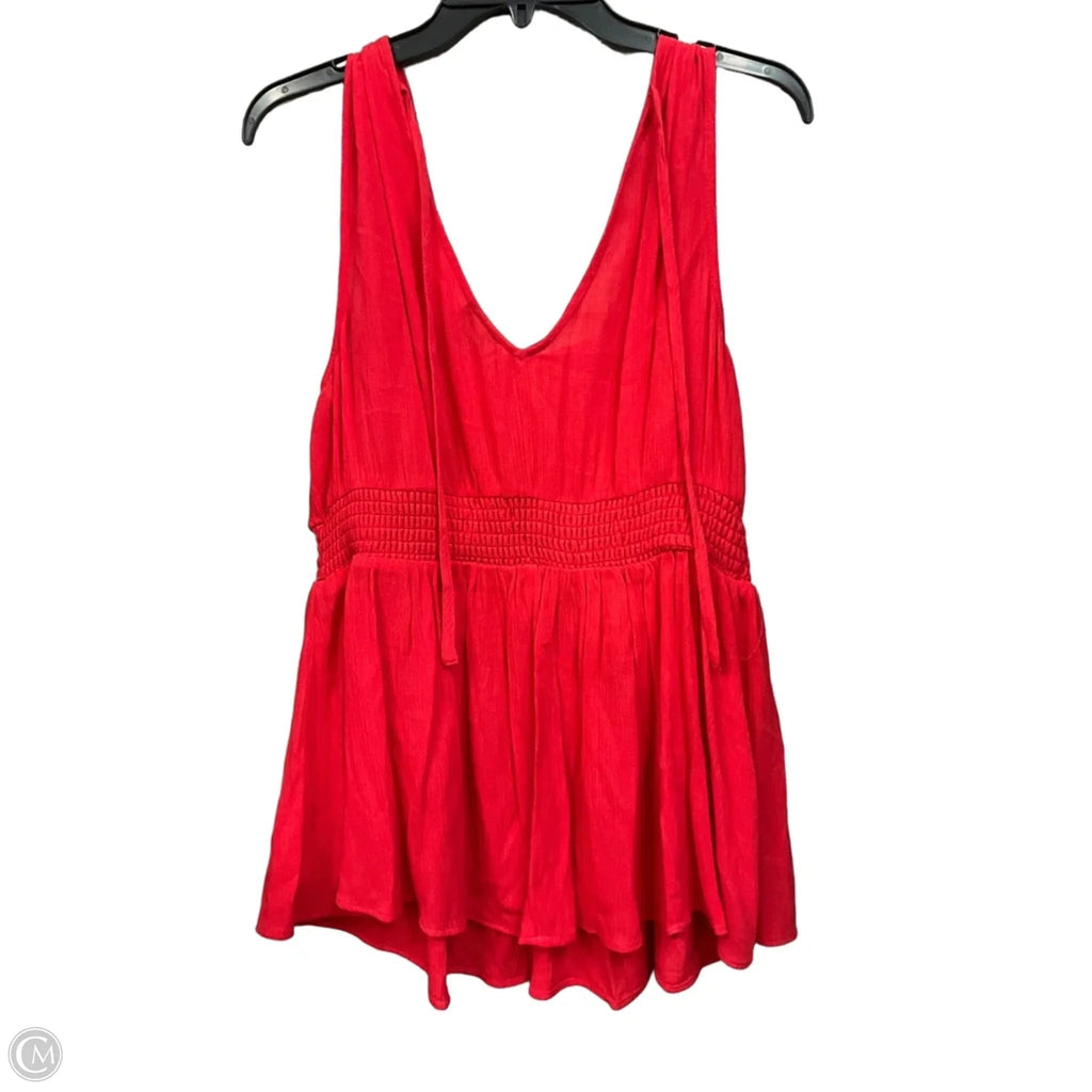 Top Sleeveless By Torrid In Red, Size: L