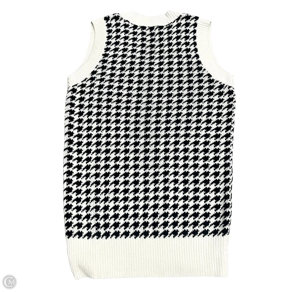 Vest Sweater By Abercrombie And Fitch In Black & White, Size: S