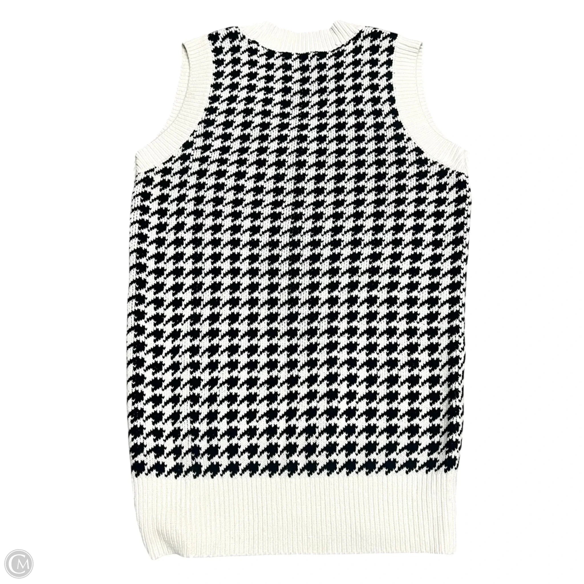 Vest Sweater By Abercrombie And Fitch In Black & White, Size: S
