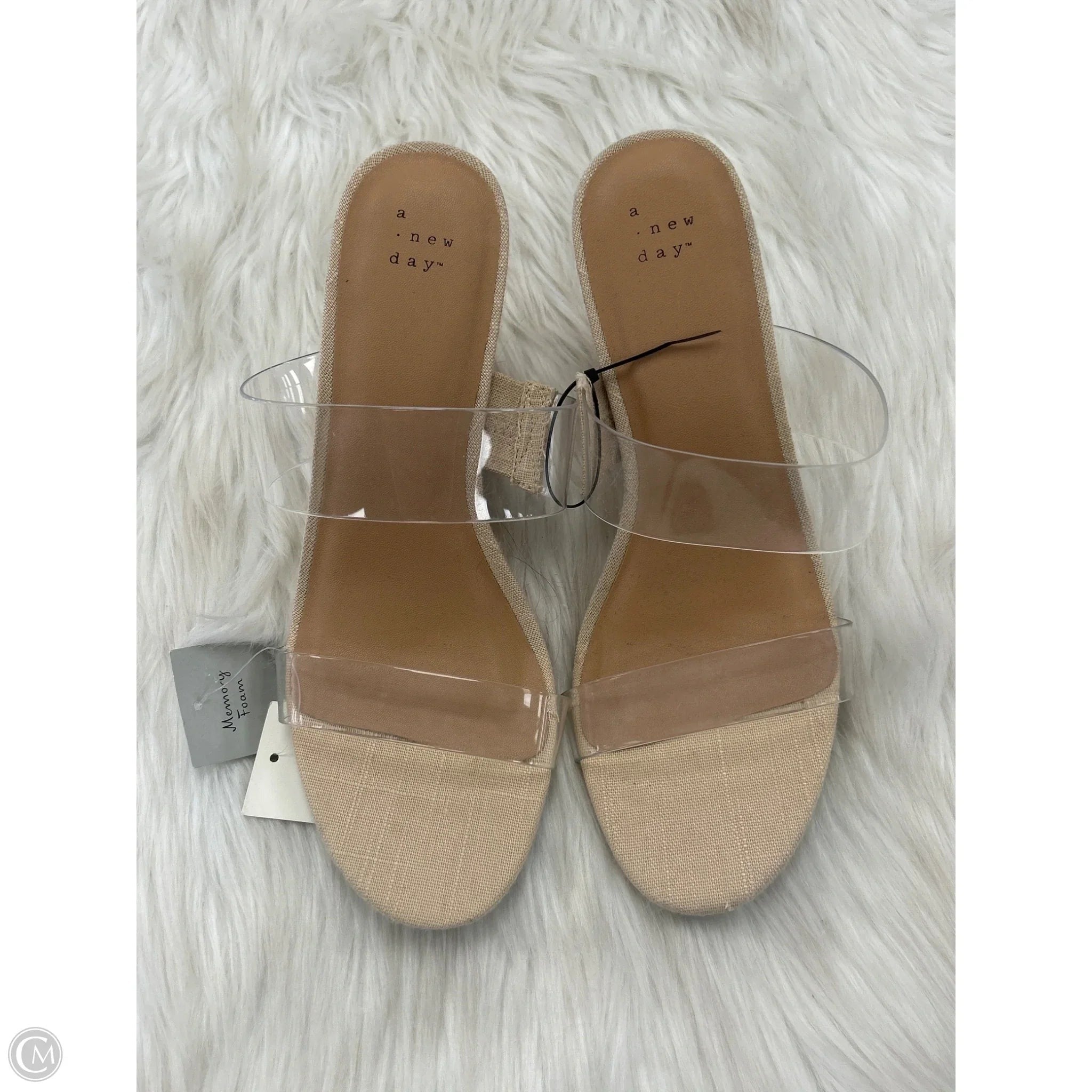 Shoes Heels Wedge By A New Day In Tan, Size: 10