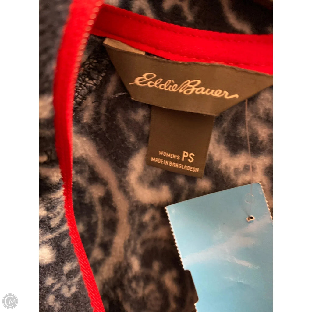 Jacket Fleece By Eddie Bauer In Blue, Size: S