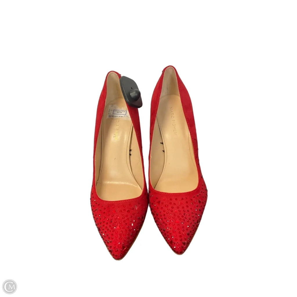 Shoes Heels Stiletto By Marc Fisher In Red, Size: 7.5