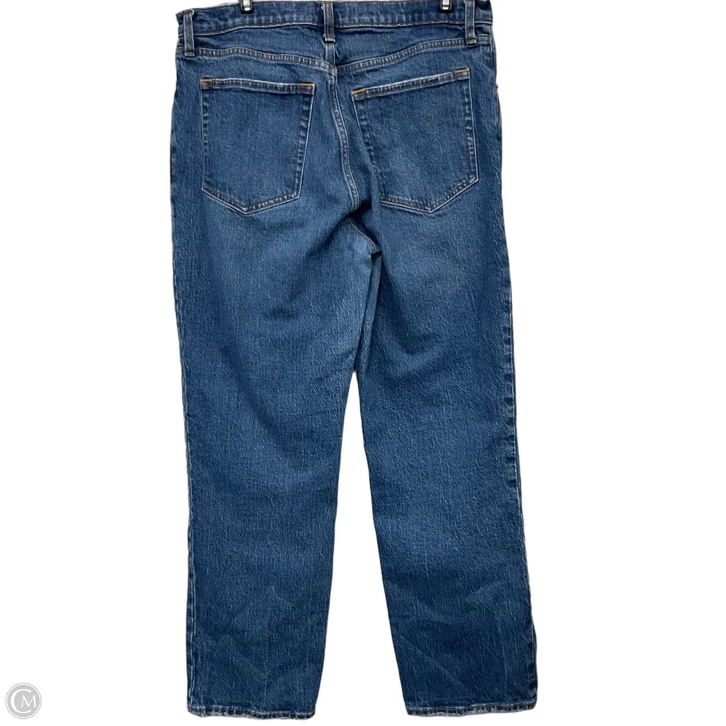 Jeans Straight By Abercrombie And Fitch In Blue Denim, Size: 14