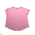 Athletic Top Short Sleeve By Athleta In Pink, Size: L