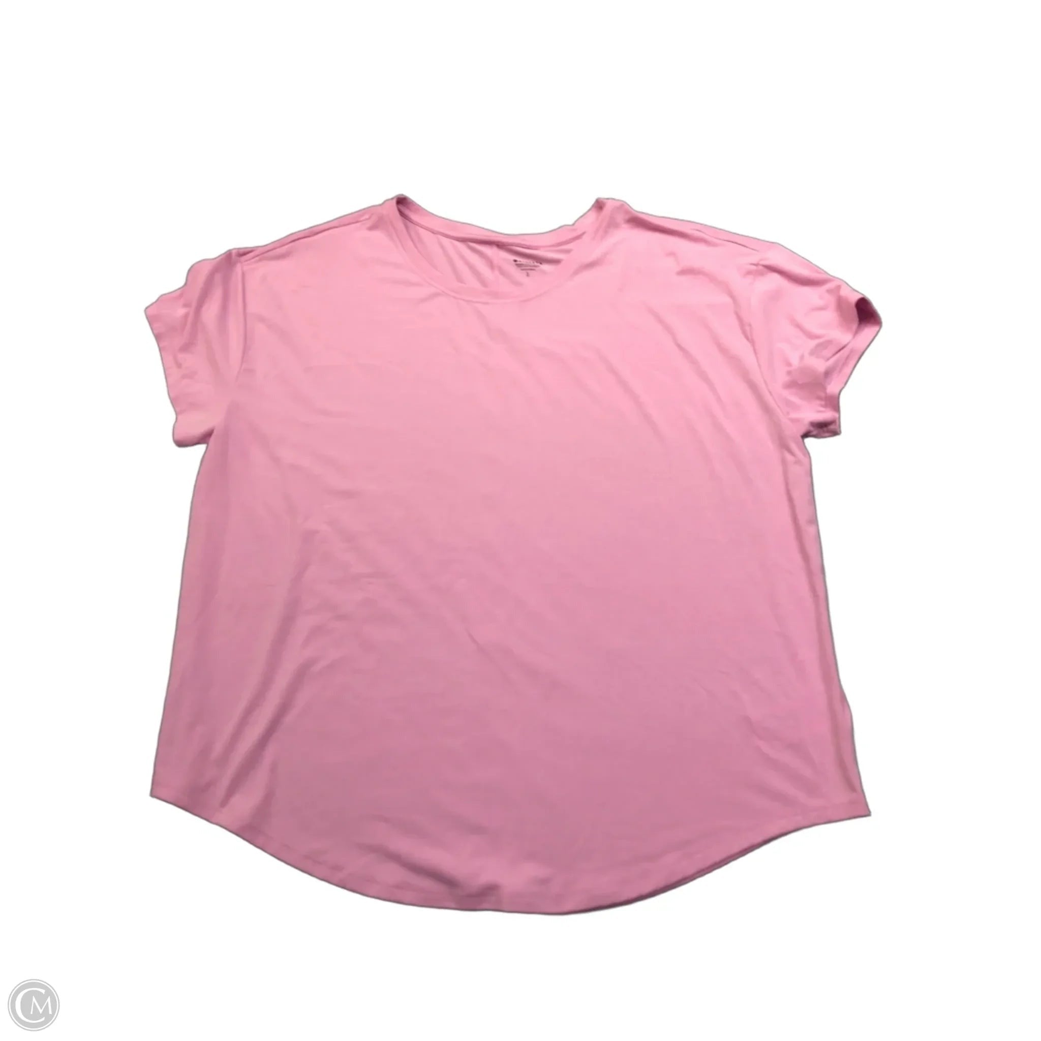 Athletic Top Short Sleeve By Athleta In Pink, Size: L