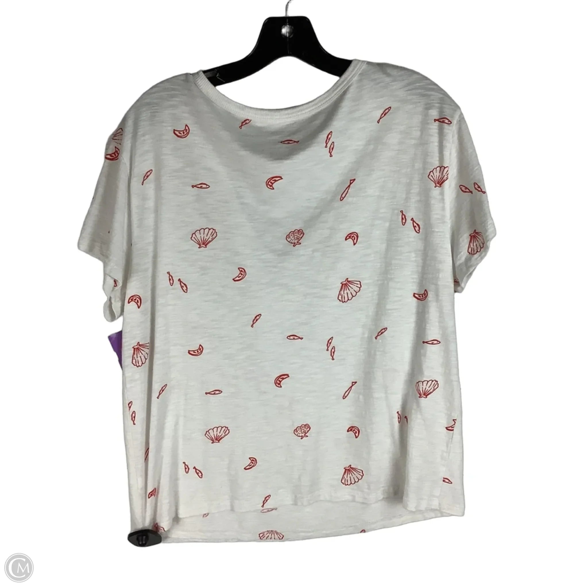 Top Short Sleeve By Sonoma In White, Size: M