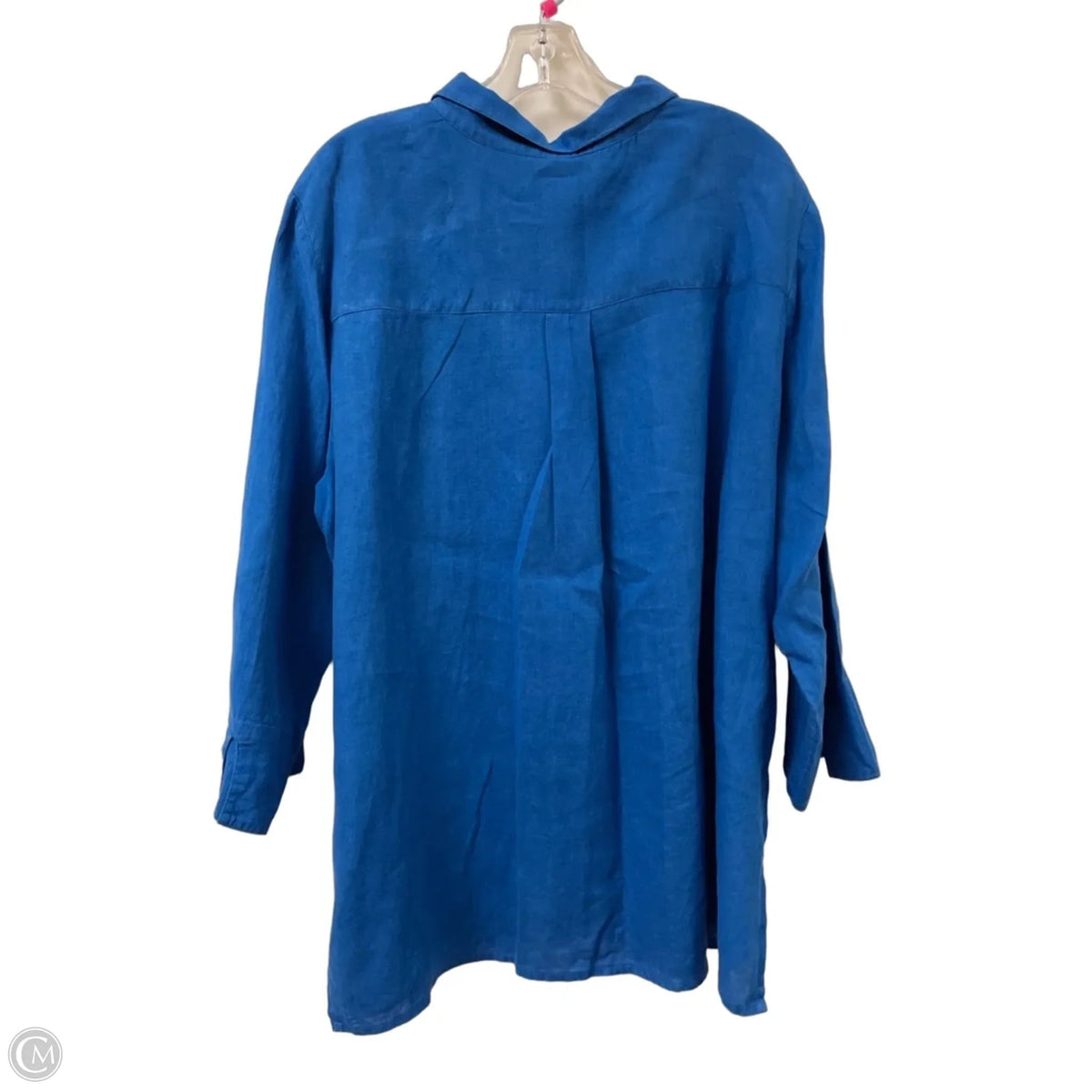 Top Long Sleeve By Chicos In Blue, Size: Xl